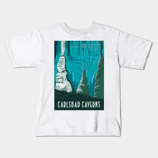 WPA Poster of Carlsbad Caverns National Park Kids T-Shirt